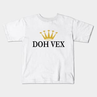 DOH VEX - IN BLACK - FETERS AND LIMERS – CARIBBEAN EVENT DJ GEAR Kids T-Shirt